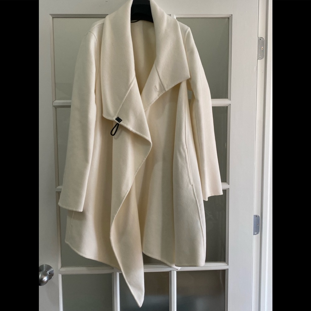 NWT ALLSAINTS Monument Eve Coat in Porcelain